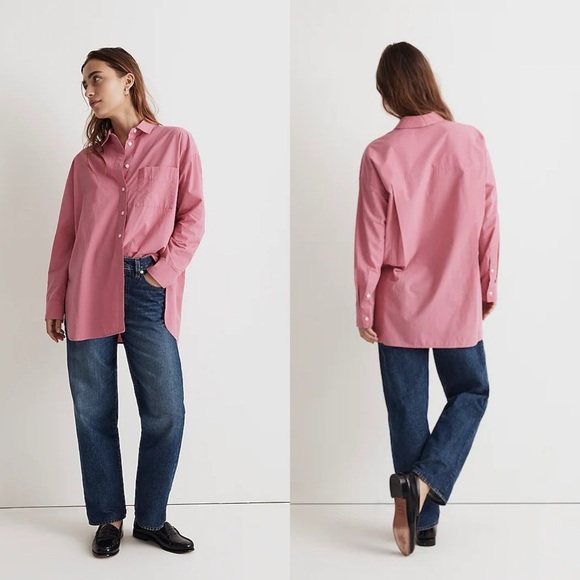 Madewell The Signature Poplin Oversized Shirt - Picture 1 of 13